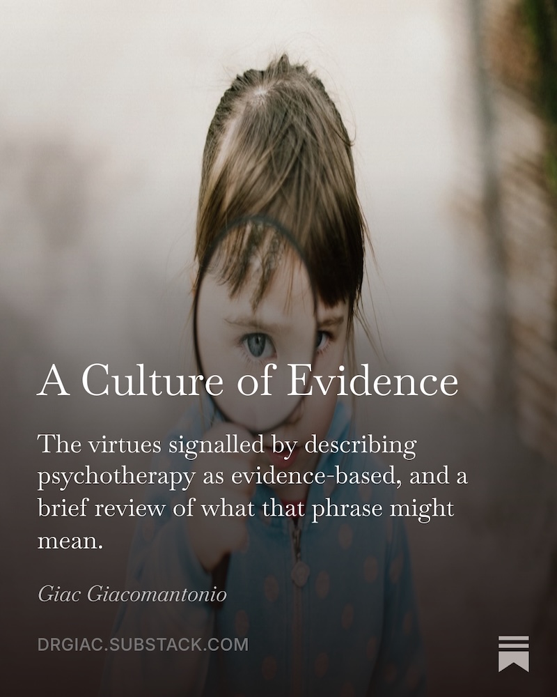 A Culture of Evidence